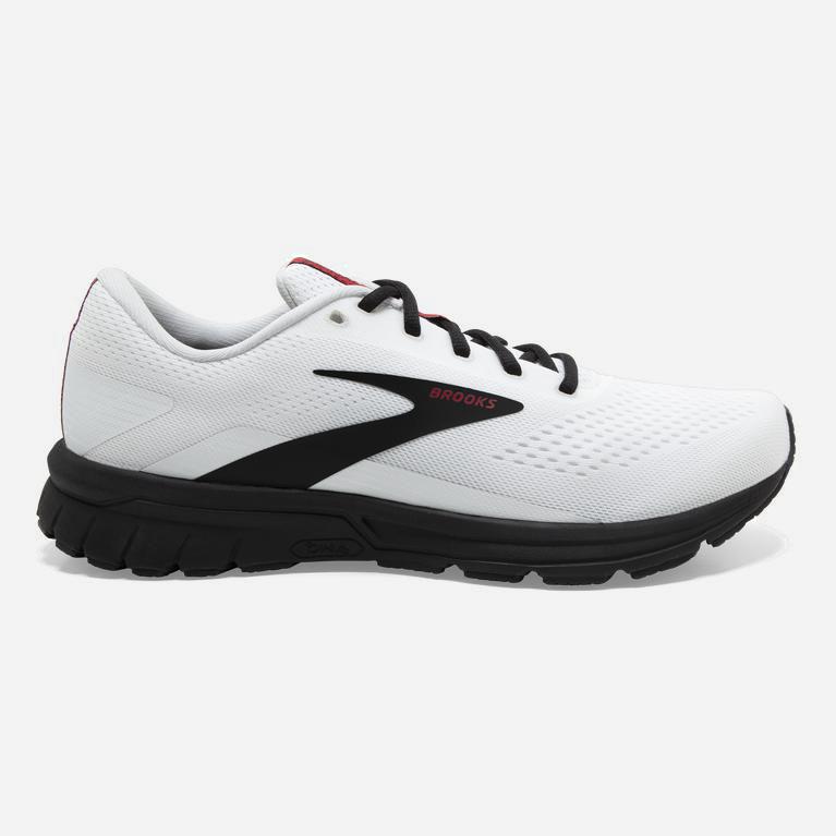 Brooks Signal 3 NZ - Men's Road Running Shoes - White/Black/Red (32190-ZYKC)